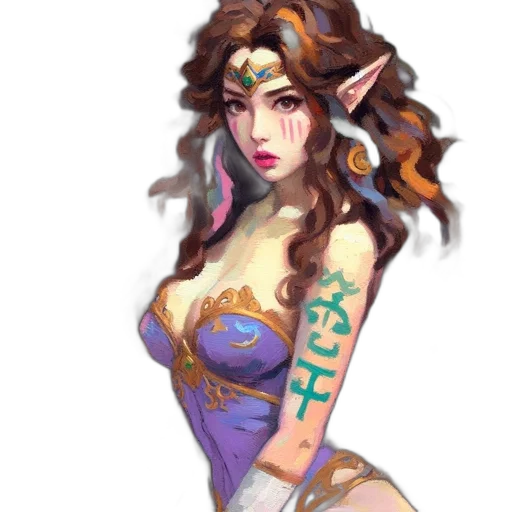 fantasy art, pixel art, concept art, comic book art transparent PNG cut-out