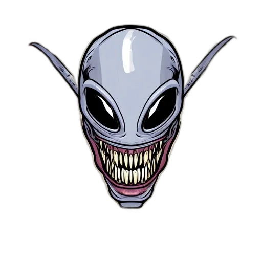 mask, creature, face, robot transparent PNG cut-out