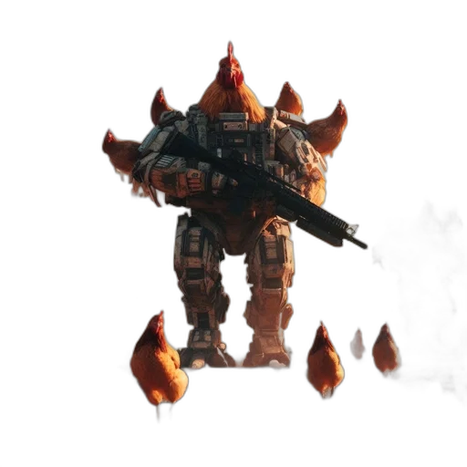 robot, weapon, dragon, creature transparent PNG cut-out