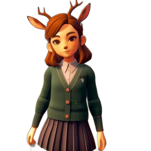 staff, jacket, animal, crown transparent PNG cut-out