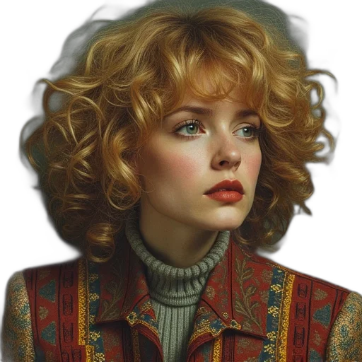 jacket, face, hair, jewelry transparent PNG cut-out
