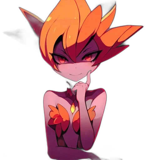 creature, staff, mask, flower transparent PNG cut-out
