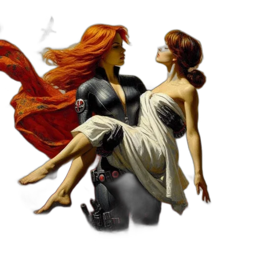 comic book art, concept art, fantasy art, photorealistic transparent PNG cut-out