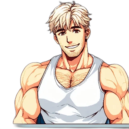 staff, pixel art, anime, cartoon transparent PNG cut-out