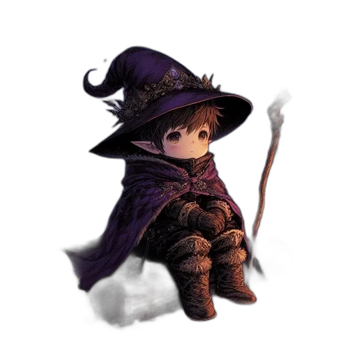 staff, hat, dragon, mask transparent PNG cut-out