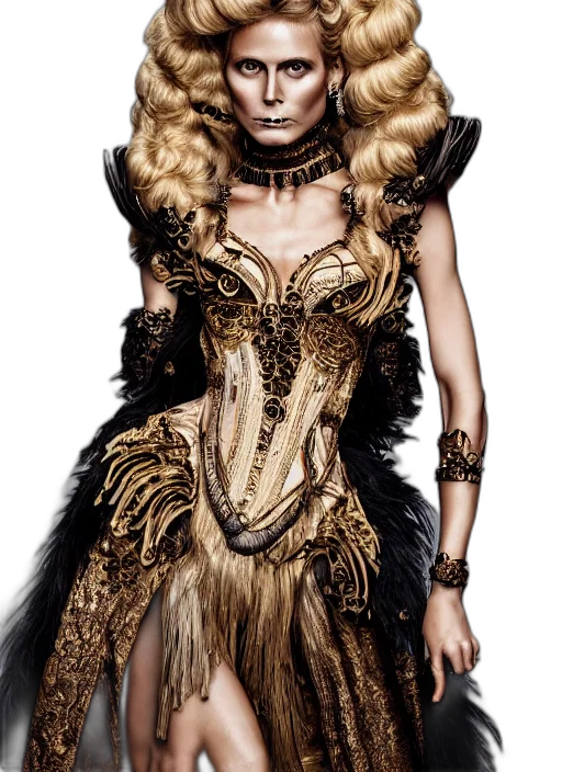 dress, mask, hair, jewelry transparent PNG cut-out