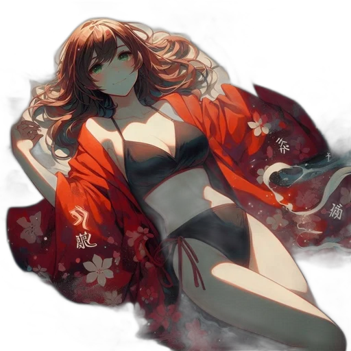 dress, staff, concept art, fantasy art transparent PNG cut-out