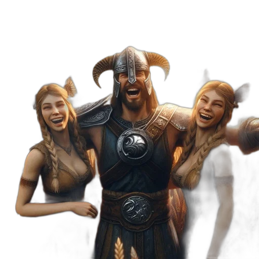 mask, staff, creature, fantasy art transparent PNG cut-out