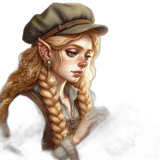 hat, face, fantasy art, concept art transparent PNG cut-out