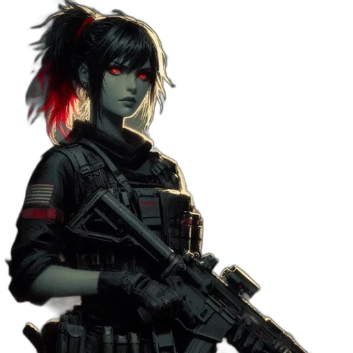 weapon, cyberpunk, concept art, comic book art transparent PNG cut-out