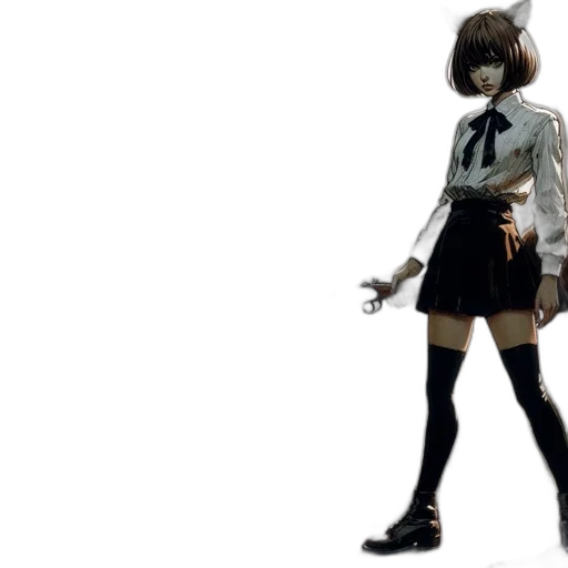 dress, jacket, concept art, anime transparent PNG cut-out