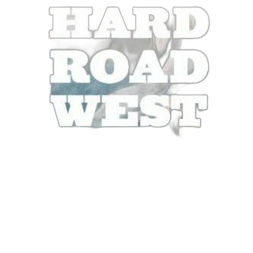 3d render, hard, road, west transparent PNG cut-out