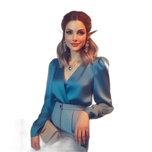 staff, jacket, dress, crown transparent PNG cut-out