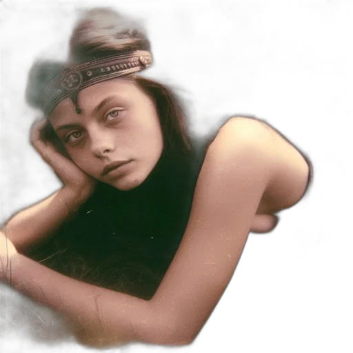 hat, jewelry, face, creature transparent PNG cut-out