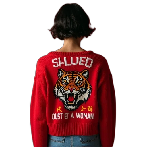jacket, red, women, cropped transparent PNG cut-out
