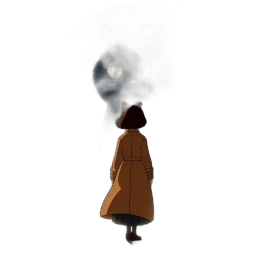 jacket, hat, staff, mask transparent PNG cut-out