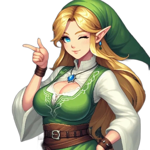 staff, dress, face, pixel art transparent PNG cut-out