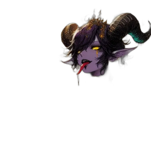 dragon, staff, creature, mask transparent PNG cut-out