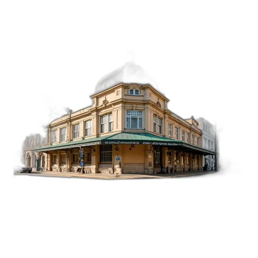 building, furniture, staff, hat transparent PNG cut-out