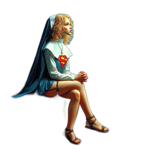 dress, pixel art, comic book art, concept art transparent PNG cut-out
