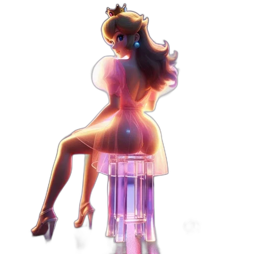 dress, robot, crown, concept art transparent PNG cut-out