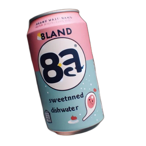 bottle, food, vaporwave, 3d render transparent PNG cut-out