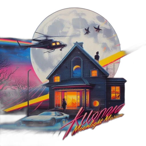 concept art, vaporwave, pixel art, comic book art transparent PNG cut-out