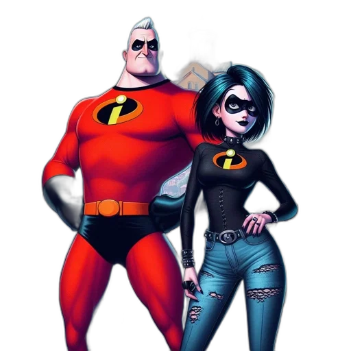 comic book art, concept art, cartoon, 3d render transparent PNG cut-out