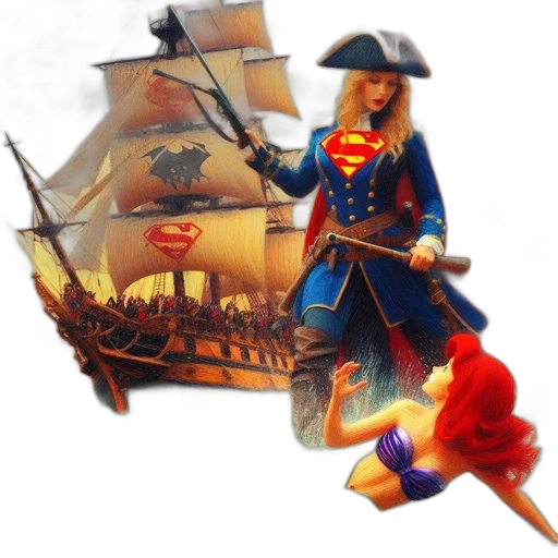 fantasy art, concept art, 3d render, oil painting transparent PNG cut-out