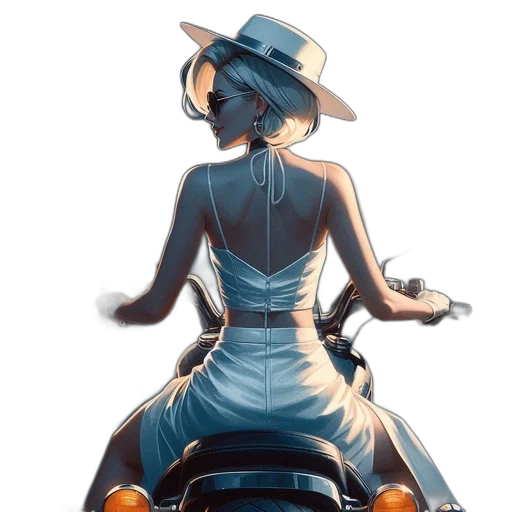 dress, hat, car, robot transparent PNG cut-out