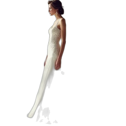 dress, jewelry, concept art, photorealistic transparent PNG cut-out