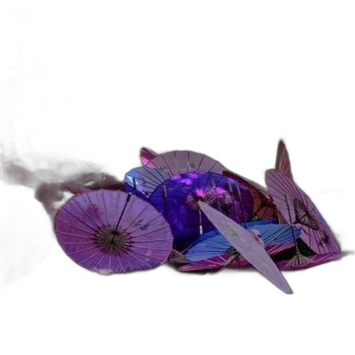 umbrella, dragon, weapon, staff transparent PNG cut-out