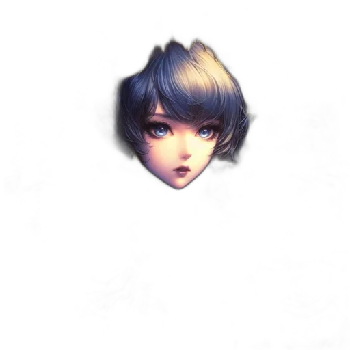 face, hair, staff, mask transparent PNG cut-out