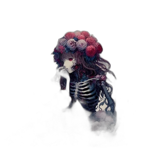 creature, mask, flower, crown transparent PNG cut-out