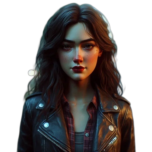 jacket, face, concept art, fantasy art transparent PNG cut-out