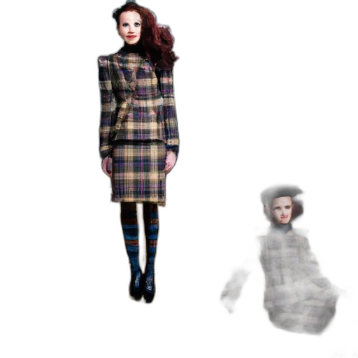 dress, jacket, concept art, 3d render transparent PNG cut-out