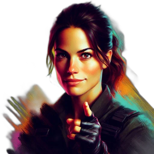 face, weapon, jacket, staff transparent PNG cut-out