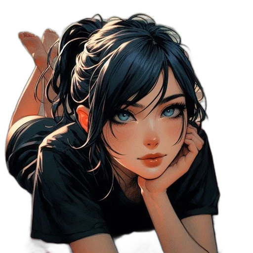 face, jewelry, staff, anime transparent PNG cut-out