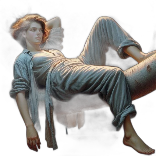 creature, staff, furniture, hair transparent PNG cut-out