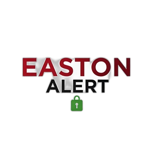 white, background, text, easton transparent PNG cut-out