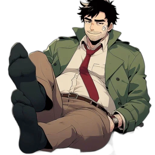 jacket, staff, furniture, comic book art transparent PNG cut-out