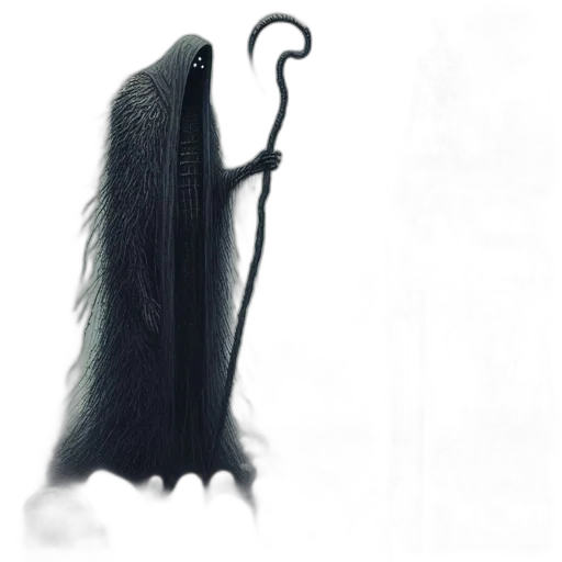 staff, hat, hair, mask transparent PNG cut-out