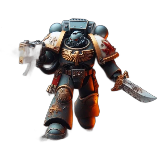 robot, weapon, concept art, 3d render transparent PNG cut-out