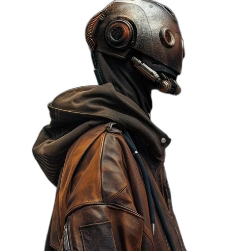 jacket, mask, robot, face transparent PNG cut-out