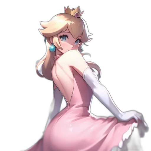 dress, crown, staff, weapon transparent PNG cut-out