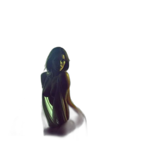 dress, hair, creature, mask transparent PNG cut-out
