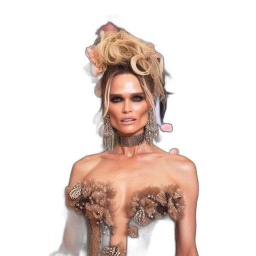 hair, dress, creature, animal transparent PNG cut-out