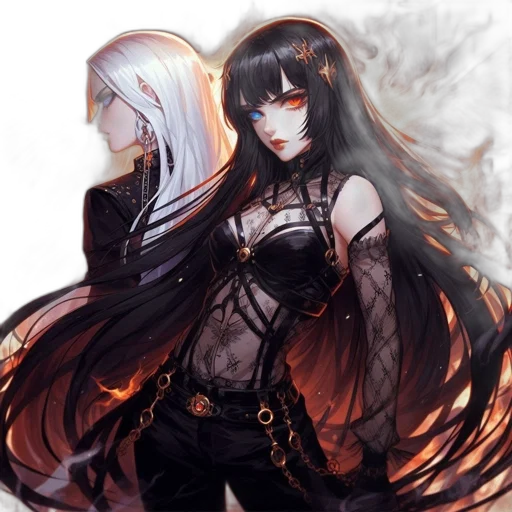 fantasy art, anime, concept art, pixel art transparent PNG cut-out