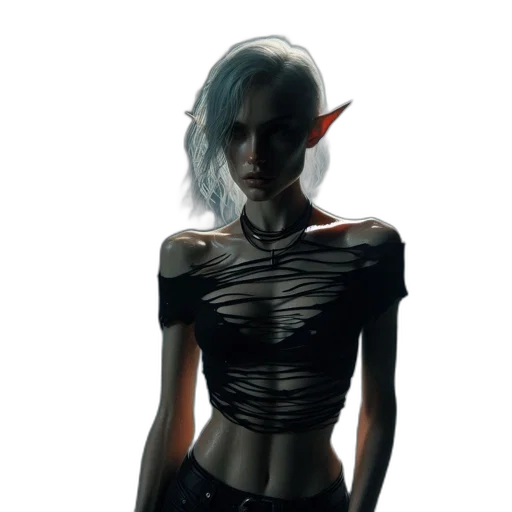 staff, dress, creature, face transparent PNG cut-out