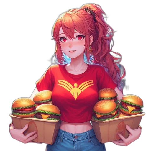 food, crown, robot, pixel art transparent PNG cut-out